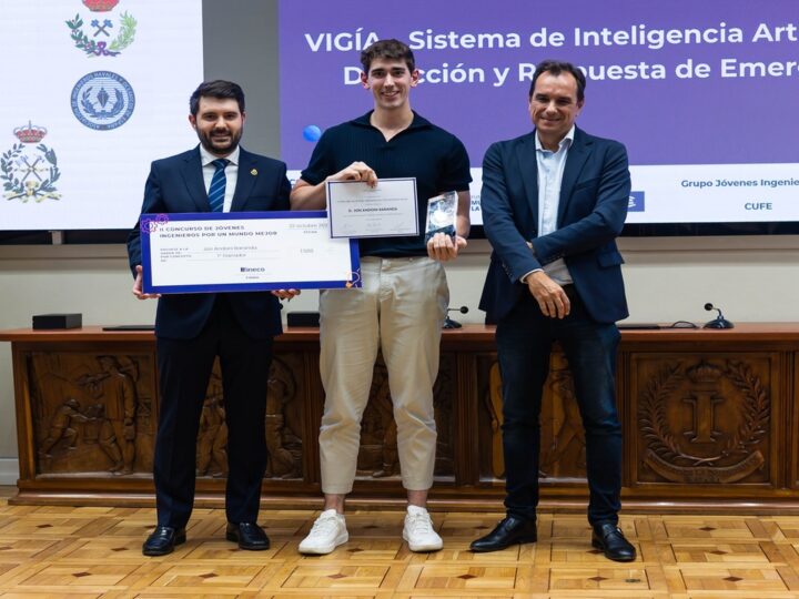 Jon Andoni Baranda, Laura Déniz y Sara García ganan el Concurso Jóvenes Ingenieros/as por un Mundo mejor del Instituto de la Ingeniería