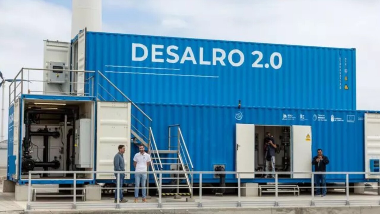 Canarias entra en el mapa mundial de la desalación con la planta de menor consumo energético del planeta