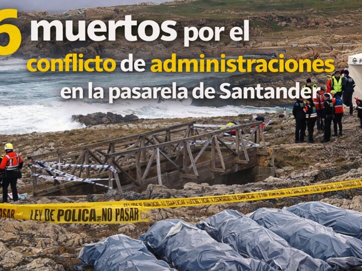 6 muertos por el conflicto de administraciones en la pasarela de Santander