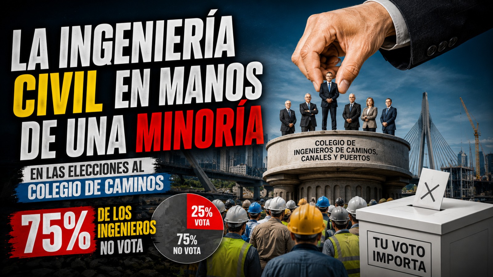 La ingeniería civil en manos de una minoría