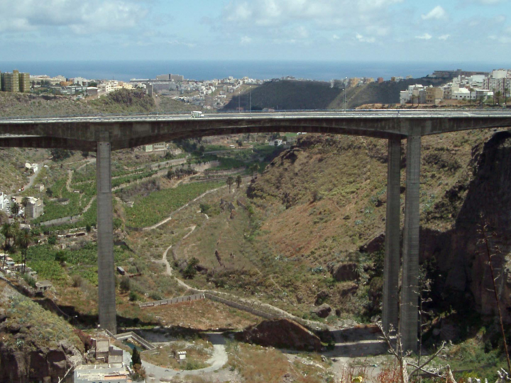 El viaducto del Guiniguada completa su rehabilitación con una solución estructural pionera en el mundo