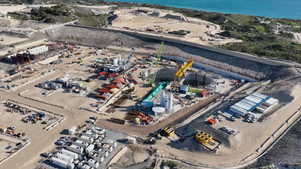 Acciona culmina en Australia dos grandes túneles submarinos para la desaladora de Alkimos
